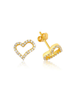 Golden Heart Harmony Earrings
