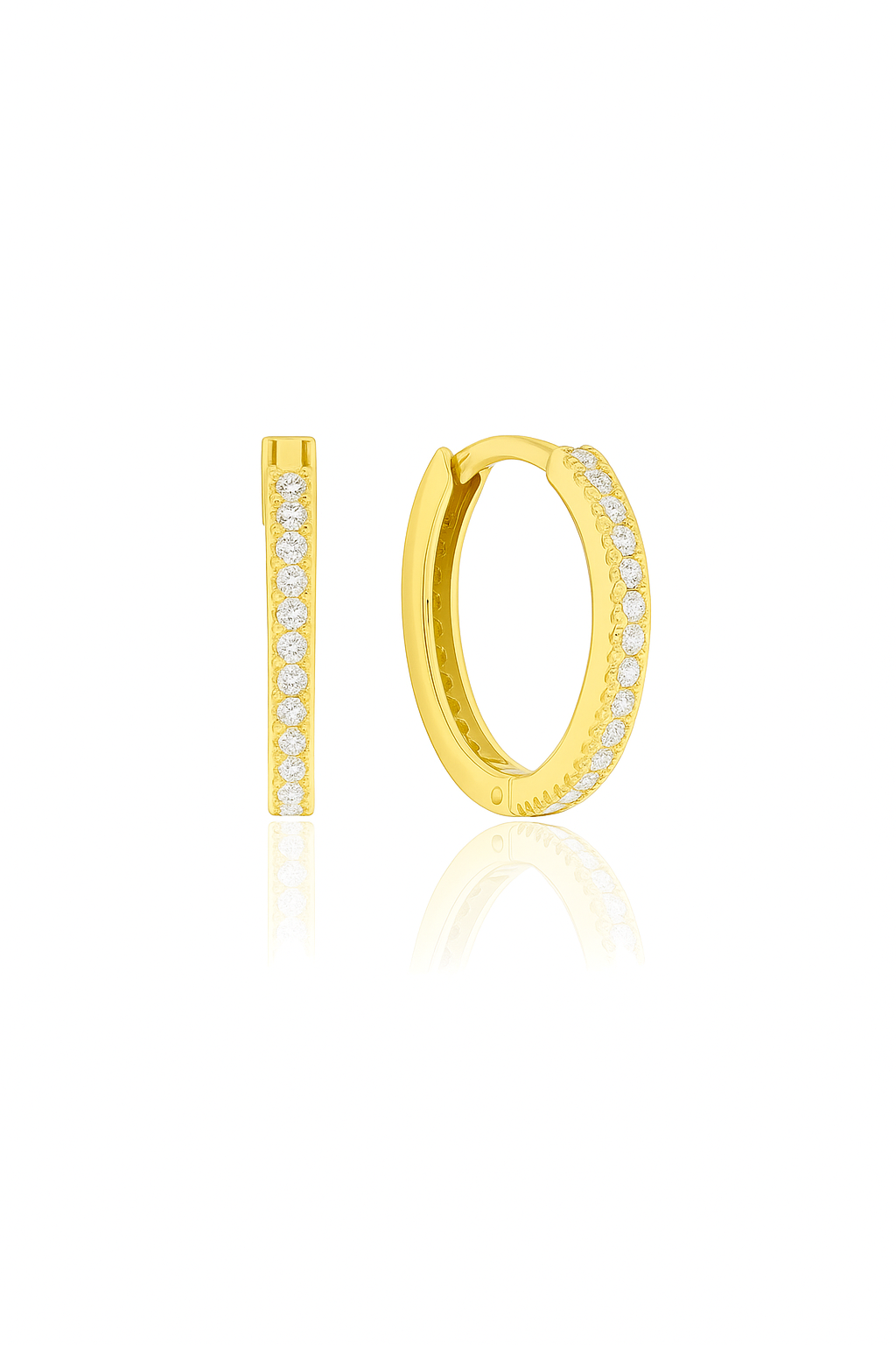 Galata Glow Diamond Hoops - Image 3