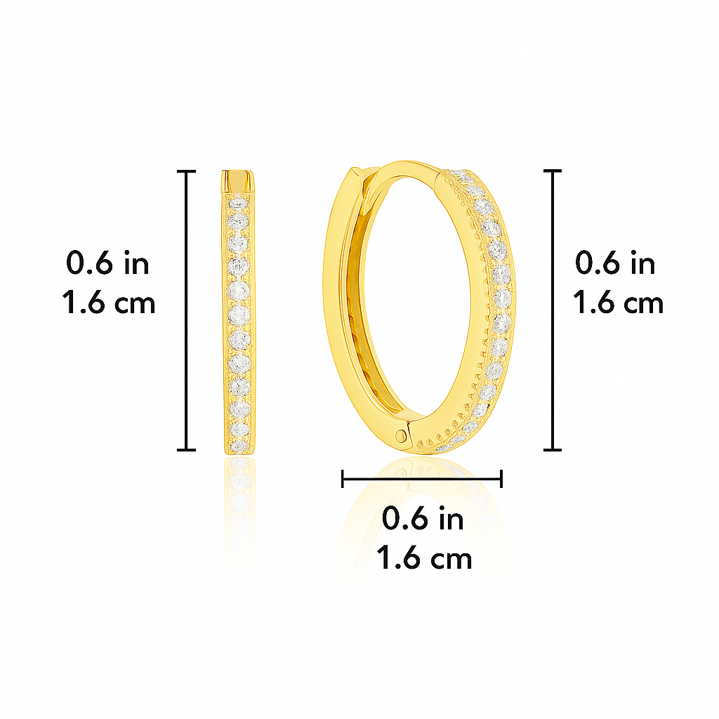 Galata Glow Diamond Hoops - Image 2