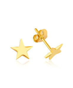 Golden Star Stud Earrings