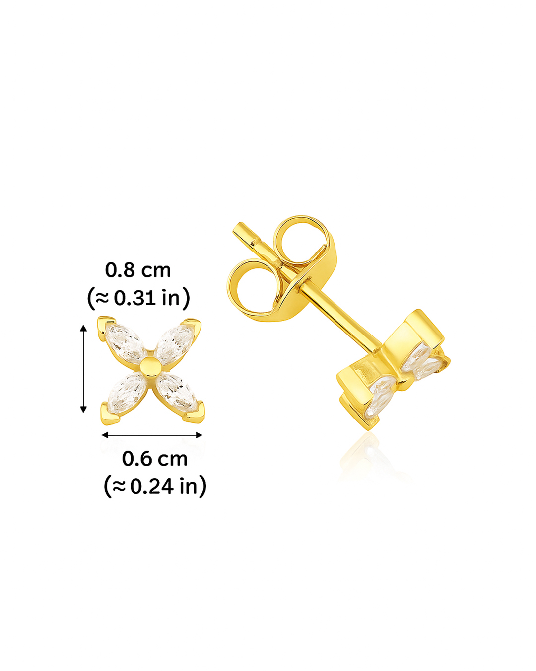 Lotus Bloom Stud Earrigs - Image 2